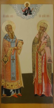 Святители Афанасий  и Кирил, патриархи Александрийские